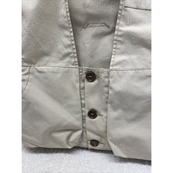 Vtg 10-X Mfg Co. Hunting Sporting Duck Shooting Vest 32 Pad on Shoulder Khaki - Picture 6 of 11